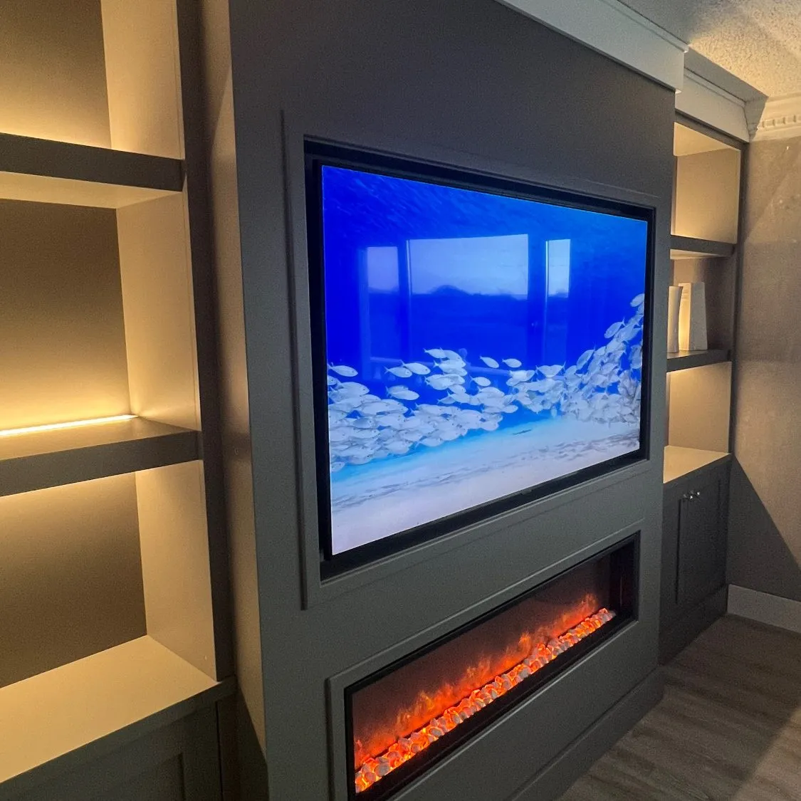 Tv Unit Interior Installation & Design in Crossgar